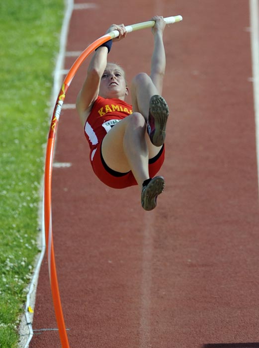 Action from the 3A/4A district track meet at Fran Rish Stadium at Richland High School on Friday afternoon.