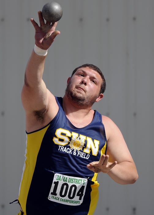 Action from the 3A/4A district track meet at Fran Rish Stadium at Richland High School on Friday afternoon.