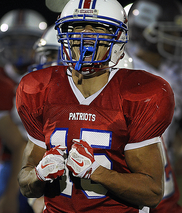 Action between Becton at Secaucus on Friday, Sept. 19, 2014. Matt Gade | The Jersey Journal