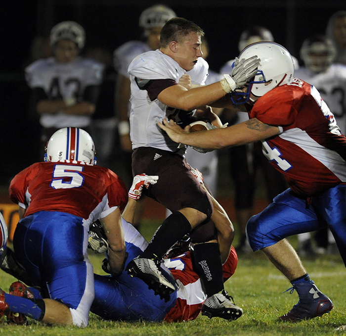 Action between Becton at Secaucus on Friday, Sept. 19, 2014. Matt Gade | The Jersey Journal